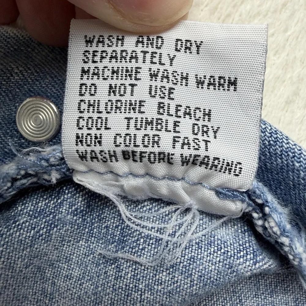 VTG 90's Retro Vasco Jeans‎ USA Women's Rainbow Carpenter Overalls Sz M PRIDE